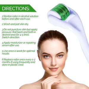 micro-needle facial roller .50 mm revive beauty